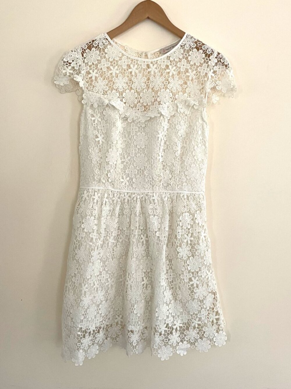 Paul & Joe Sister White Lace Dress – Short Sleeve – Size 36